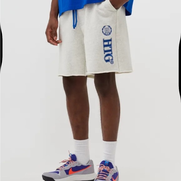 Honor The Gift Men’s Gray Bone Shorts Blue Accents Size Small - Picture 1 of 4